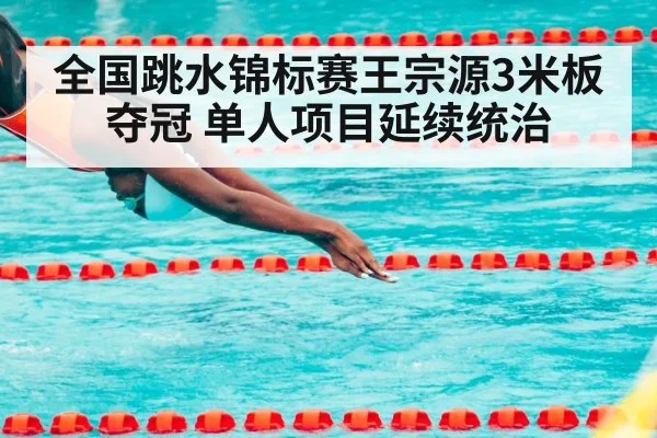 全国跳水锦标赛王宗源3米板夺冠 单人项目延续统治